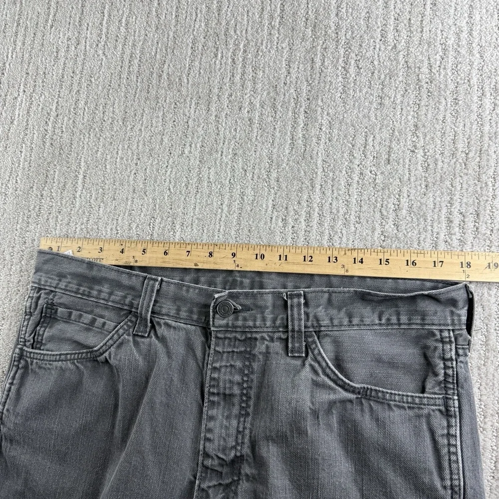 Levi's 513 Black Denim Jeans Men's Size 36x30 (Fits 36x29)
